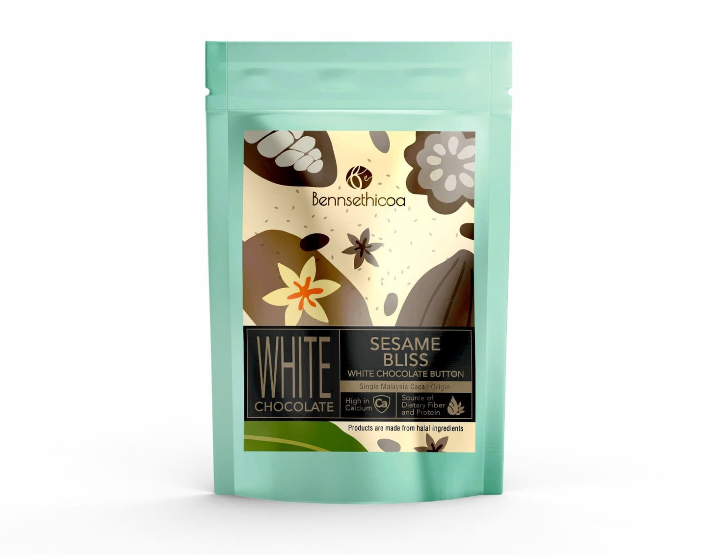 Sesame White Chocolate Buttons