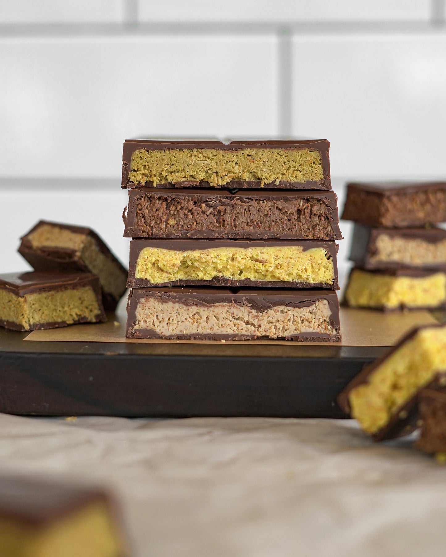 50% Dark Milk Durian Kunafa Chocolate